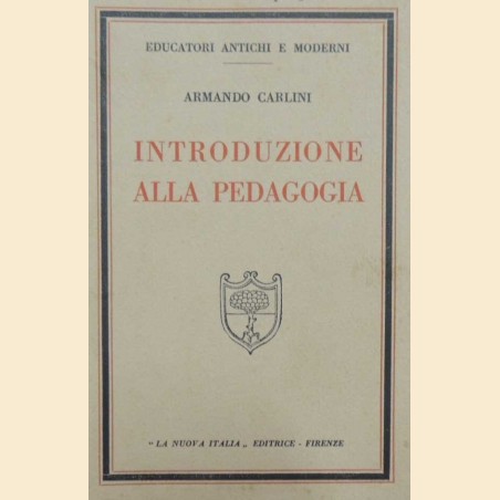 Carlini, Introduzione alla pedagogia