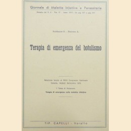 Schiraldi, Brienza, Terapia di emergenza del botulismo