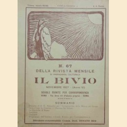 Il bivio. Rivista mensile di propaganda culturale, n. 67, novembre 1927