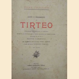 Cavallotti, Canti e frammenti di Tirteo
