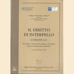 Il diritto di interpello, a cura di Caputi