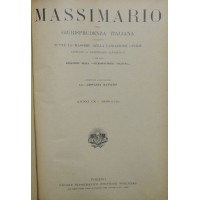 Massimario della giurisprudenza italiana, a. IX, 1939, annata completa rilegata