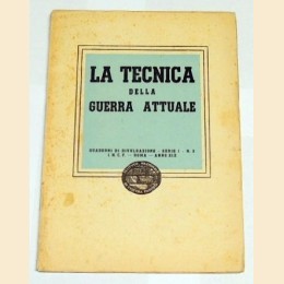 La tecnica della guerra attuale, Quaderni di Divulgazione, serie I, n. 3