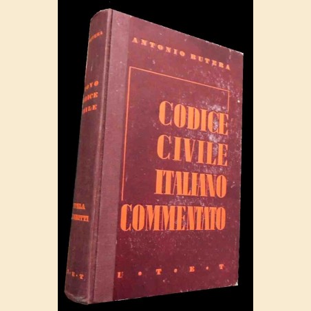 Butera, Il codice civile italiano commentato secondo l’ordine degli articoli. Libro della tutela dei diritti