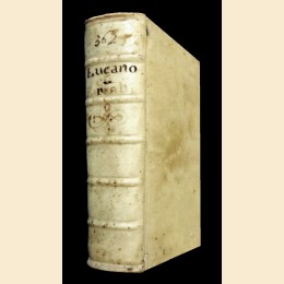 Lucanus (Lucano), Pharsalia. Sive De bello civili Caesaris et Pompeij. Lib. X cum notis Hugonis Grotii