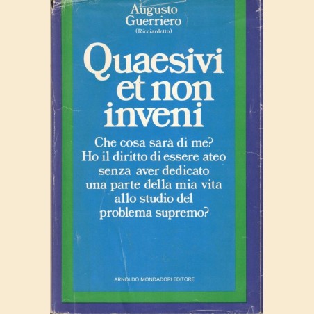 Guerriero (Ricciardetto), Quaesivi et non inveni