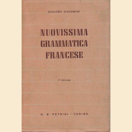 Giacomini, Nuovissima grammatica francese