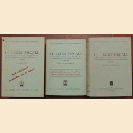 Arena, Scandale, Le leggi fiscali annotate + supplementi I e II, 1954-1960, 3 voll.