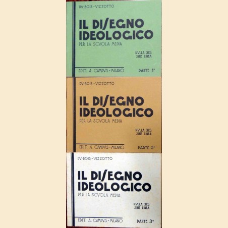 Du Bois, Vizzotto, Il disegno ideologico per la scuola media, 1941-1942, 3 voll.