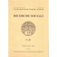 Ricerche sociali. Centro Ricerche Storiche Rovigno, n. 20, 2013