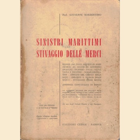 Sorrentino, Sinistri marittimi Stivaggio delle merci