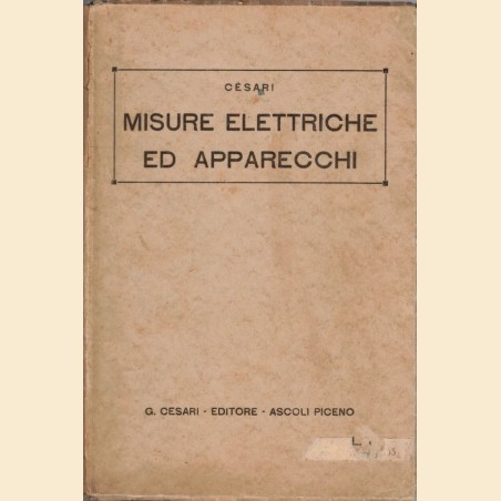 Cesari, Misure elettriche ed apparecchi