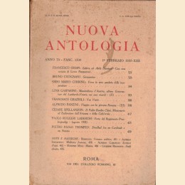 Nuova Antologia, a. LXX, fasc. 1509, 1 febbraio 1935