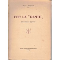Boselli, Per la Dante. Discorsi e scritti
