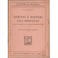 De Sanctis, Diritti e doveri dell’impiegato