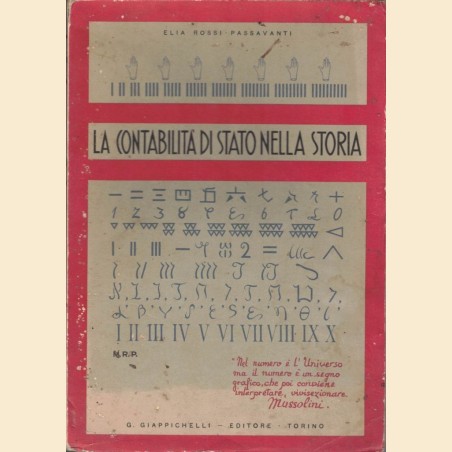 Rossi Passavanti, La contabilità di Stato e l’economia di Stato nella storia