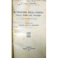 Lamanna, Il problema della scienza nella storia del pensiero, 2 voll.
