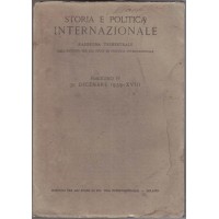 Storia e politica internazionale, fasc. IV, 31 dicembre 1939