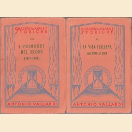 Quaderni di analisi storiche. Dall’Impero Napoleonico all’Impero Italiano Fascista, 6 fascicoli