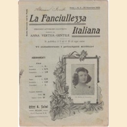 La fanciullezza italiana. Periodico letterario illustrato, a. I, 1905-1906, 8 numeri