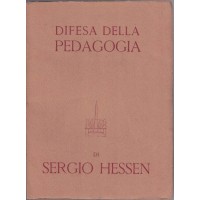Hessen, Difesa della pedagogia