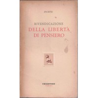 Fichte, Rivendicazione della libertà di pensiero, a cura di L. Pareyson