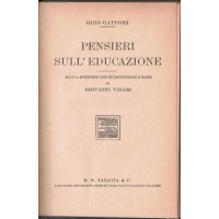 Capponi, Pensieri sull’educazione