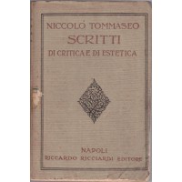 Tommaseo, Scritti di critica e di estetica, scelti da A. Albertazzi