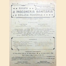 Rivista di ingegneria sanitaria e di edilizia moderna. Periodico quindicinnale, a. XI, 1915, 8 numeri