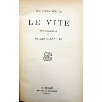 Cornelio Nepote (Cornelius Nepos), Le vite, col commento di G. Giannelli