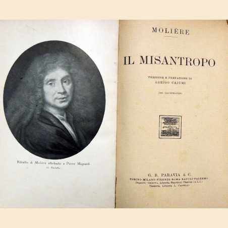 Molière, Il misantropo, versione e prefazione di A. Cajumi