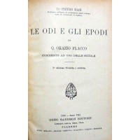 Orazio (Horatius), Le Odi e gli Epodi, commento ad uso delle scuole di P. Rasi