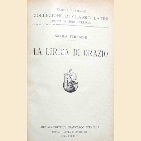 Terzaghi, La lirica di Orazio