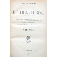 Tacito (Tacitus), La vita di Gn. Giulio Agricola, con introduzione e commento di P. Ercole