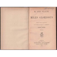 Plauto (Plautus), Miles gloriosus, edizione critica con introduzione e commento di E. Cocchia