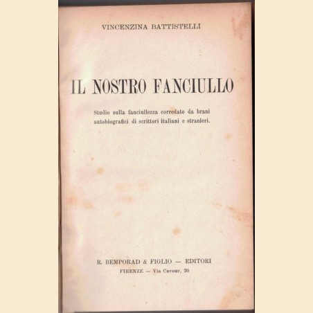 Battistelli, Il nostro fanciullo