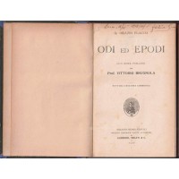 Orazio (Horatius), Odi ed Epodi, con note italiane del Prof. V. Brugnola