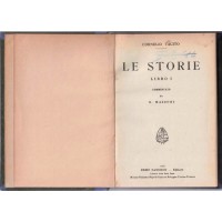 Tacito (Tacitus), Le storie. Libro I, commentato da G. Mazzoni