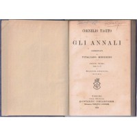 Tacito (Tacitus), Gli Annali, commentati da V. Menghini. Parte prima. Libri I e II