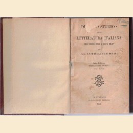 Fornaciari, Discorso storico della letteratura italiana. Dall’origine fino ai nostri tempi