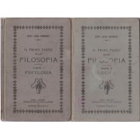 Ambrosi, Il primo passo alla filosofia, 1903-1904, 2 voll. (I. Psicologia – II. Logica)