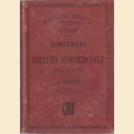 Vidari, Compendio di diritto commerciale italiano