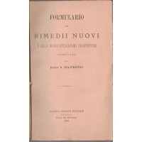 Silvetri, Formulario dei rimedii nuovi e delle nuove applicazioni terapeutiche