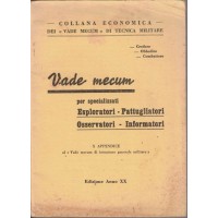 Vade mecum. Per specializzati Esploratori Pattugliatori Osservatori Informatori