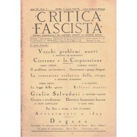Critica fascista, a. VII, 1929, 11 numeri