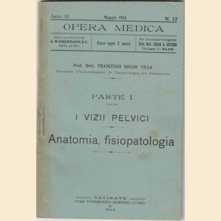 Villa, I vizii pelvici. Parte I. Anatomia, fisiopatologia