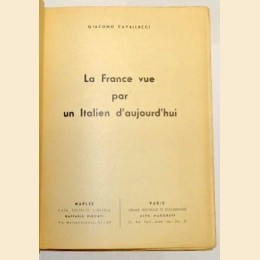 Cavallucci, La France vue par un Italien d'aujourd'hui