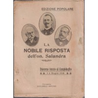 La nobile risposta dell’On. Salandra. Discorso tenuto al Campidoglio il 2 giugno 1915