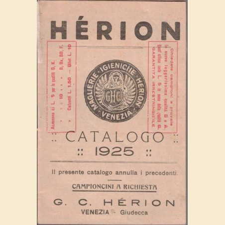 Hérion, Catalogo 1925