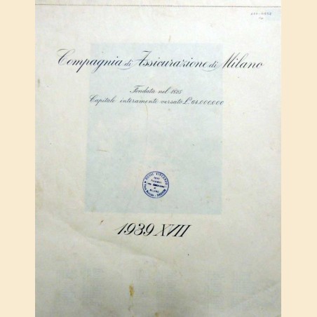 Compagnia di Assicurazione di Milano, 1939 XVII (calendario)
